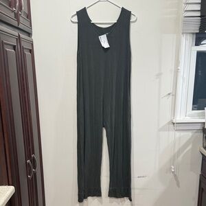 Albion Green Sleeveless Jumpsuit